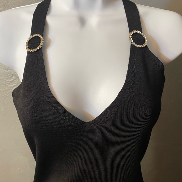 INC INTERNATIONAL CONCEPTS Black Sweater Cami/Tank With rhinestone Detail - Picture 13 of 16